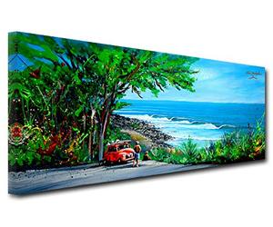 Décoration Chambre Tableau, Tableau Deco, Tableau Design, Tableau Mural, Reproduction Tableau Rémi Bertoche on The Road, 100x35 cm