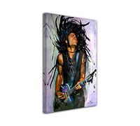 Décoration Chambre Tableau, Tableau Deco, Tableau Design, Tableau Mural, Tableau Reproduction Peinture Lenny Kravitz sur Toile imprimée, 30x50 cm