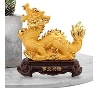 Décoration chinoise - Statuette artistique sculptée à la main, décoration de table haut de gamme | Énergie spirituelle superbe décoration pour bureau, salon, chambre à coucher