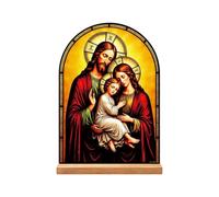 Décoration Chrétienne Maison Support En Acrylique Vierge Marie Jésus Avec
