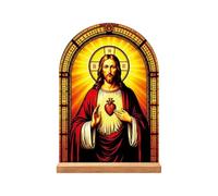 Décoration chrétienne pour la maison Vierge Marie Jésus en acrylique