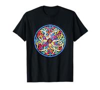 Décoration Circulaire Mandala Arc-en-Ciel Mystique bohème T-Shirt