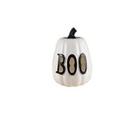 décoration citrouille boo lumineuse 26x19cm - ptitclown 22957 Blanc