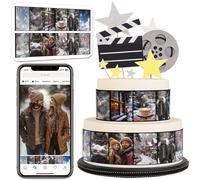 Décoration comestible personnalisée pour gâteau - 6 photos (16:9), 10,2 po L × 3 po H