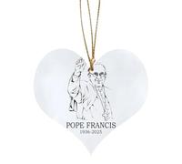 Décoration commémorative du pape François In Loving Memory - Décoration commémorative religieuse chrétienne catholique du Vatican