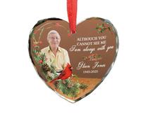 Décoration commémorative en verre de cristal pour papa et maman, cadeau de condoléances personnalisé pour la perte de père, décoration « I'm Always With You »