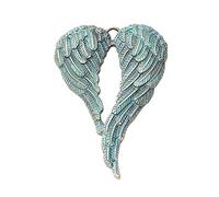 Décoration commémorative Part In of Christmas Wing Heart Ornement Angel is Pendant Memorial My Wing Decoration & Hangs (c, taille unique)