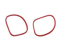 Décoration Compatible Avec Chevy Pour Corvette C5 1998-2003 2004 Couvercle Sortie D'air Latéral Tableau Bord Intérieur Voiture, Garniture En Fibre Carbone Pour Rouge