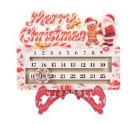 Décoration Compte À Rebours De Noël Décor Père Noël 25 Jours Avec Support
