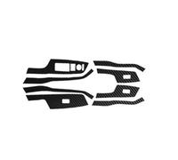 Décoration Console Centrale Pour Civic Pour 9th 2012-2015 Style Noir Carbone Décalque Voiture Lève-vitre Bouton Interrupteur Panneau Couverture Autocollant Moulure Console Centrale