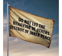 Décoration cool pour chambre de gars Ne laissez pas le comportement des autres détruire votre paix intérieure. Décorations de terrasse pour l'extérieur (60 x 90 cm)