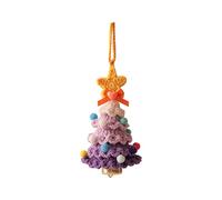Décoration créative en crochet pour sapin de Noël avec clochettes en matériaux doux Décoration à suspendre Fait à la main en peluche Cloches d'arbre de Noël