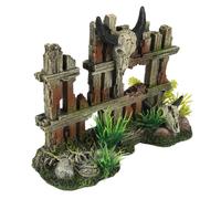 Décoration d’aquarium clôture avec cornes Aqua Della Multicolore 19,2x7,5x13,5 cm