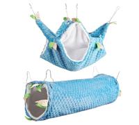 Décoration d ' Habitat pour Animaux de Compagnie, Tunnel de cachette, Jouet pour Hamster, hamac en Peluche, literie d ' Hiver, Tunnels de cachette pour Petits Animaux, écureuils, Tunnels et Tubes