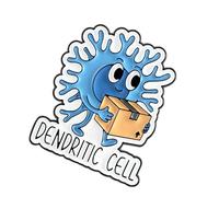 Décoration d ' insigne de revers d ' épingle en métal de conceptions éducatives créatives de cellules immunitaires parfaites pour les tenues et les accessoires