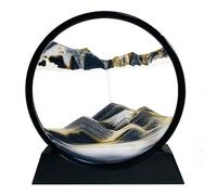 Décoration d’intérieur - Peinture de Sable Qui coule - Cadre Sablier 3D - 7 pouces - Noir - Acrylique et Verre