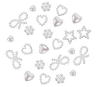 Décoration D’ongles en Perles Blanches, Style Élégant pour Manucure | Bijoux Délicats à Poser Soi-même, et Faux Ongles, Fêtes Habillées, Mariées et Ongles de Gala