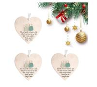 Décoration d'amitié en verre de mer en forme de cœur, souvenir d'amitié intemporel, pendentif de Noël à suspendre pour sapin de Noël, art mural en verre fait à la main et décoration pour la maison et