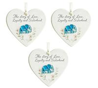 Décoration d'amitié en verre en forme de cœur - Pendentif intemporel en forme de cœur pour Noël et Noël à suspendre - Ornements de décoration en forme de cœur en forme de flocon de neige