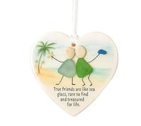 Décoration d'amitié, pendentif d'amitié en forme de cœur pour sœurs - Pendentif mignon souvenir de fraternité, famille, chambre à coucher, porte, fenêtre, mur, maison, bureau, décoration d'intérieur
