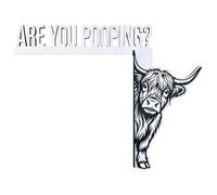 Décoration D'angle De Porte, Améliore L'esthétique De La Pièce, 20/25/30 Cm, Panneau De Porte Amusant, Décoration De Salle De Bain En Forme De Vache Des Hautes Terres, Facile À Installer, Pour Ferme,