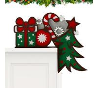 Décoration d'angle de porte de Noël,Coin de porte de Noël,Nounou de porte en bois de Noël | Art mural de décoration de la maison, décoration de rebord de fenêtre, ornement div