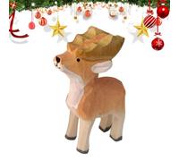 Décoration d'animaux de Noël Décoration d'élan Décoration de cerf de dessin animé Décoration de Noël Décoration de Noël Motif Décoration de Noël Sculpture Art mignon Décoration de table de Noël
