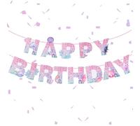 Décoration d'anniversaire sirène pour enfant - Décoration d'anniversaire - Guirlandes sirènes - Décoration d'anniversaire - Bannière Happy Birthday pour pirates - Sirènes nautiques