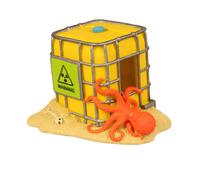 Aqua Della Décoration D'Aquarium IBC Conteneur Lumineux 14,5x11,5 Cm