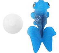 Décoration d'aquarium drôle de silicone artificielle petit réservoir de poisson ornement bleu poisson rouge