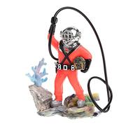 Décoration d'aquarium en résine, chasseur de trésor, couleur vive, petits accessoires adaptés à tous les types d'aquariums, chauffage, thermomètres, gravier, sable, décoration de filtre de réservoir