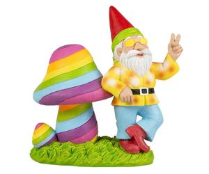 Décoration d'aquarium Hippie gnome Aqua Della Multicolore 12x7x12,5 cm