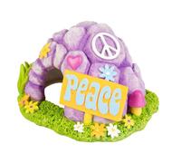 Décoration d'aquarium Hippie grotte Aqua Della Multicolore 13x11x8 cm
