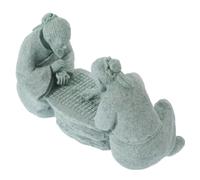 Décoration D'aquarium Joueur D'échecs en Pierre Bleue, Petit Modèle | Ornement Décoratif, Finition Lisse, Aspect Vivant et Soigné, Pièce Compacte pour Aquarium ou Bureau