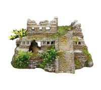 Décoration D'Aquarium Nobby Ruine Maya Avec Plantes 21,7x14,7x11,7 Cm