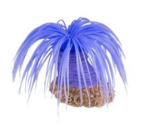 Décoration d'aquarium plante artificielle anémone cerianthus Aqua Della Violet 16x16x9 cm