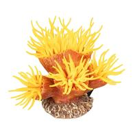 Décoration d'aquarium plante artificielle Aqua Della Euphyllia Orange 15,5x12x11,5 cm