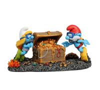 Décoration d'aquarium Schtroumpfs - AQUADELLA - Forêt école de plongée - Multicolore - Univers Schtroumpfs