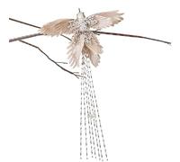 Décoration D'arbre Artificiel | Réaliste Avec Des Détails Riches,Décoration De Noël Oiseau Paillettes | Pour Intérieur Et Extérieur Guirlande Jardin Balcon Entrée