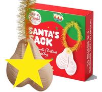 Décoration d'arbre de Noël drôle et grossière Ornement de Noël à suspendre Boule d'arbre de Noël Accessoire de farce Blague Cadeau Père Noël secret Remplissage de chaussette Boule Boules