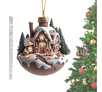 Décoration d'arbre de Noël, forme de tasse, 7,9 x 7,1 x 0,3 cm, ornement de voiture de Noël | Pendentif en acrylique festif 2D pour couloir, chambre à coucher, vacances, terrasse, extérieur, festival