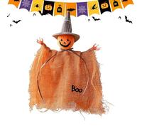 Décoration d'arbre d'Halloween - Filet fantômes - Pendentif sorcière - Décoration pour jardin, cour, maison de campagne - Extérieur et intérieur