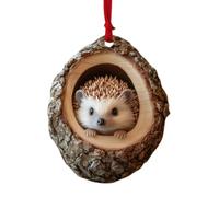 Décoration d'arbre en acrylique avec pendentif plat 2D | Décoration de Noël avec trou d'arbre pour les amateurs de Noël, jardins, maisons, fêtes, vacances, ferme, cadeaux de fête