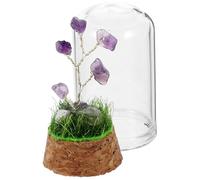 Décoration D'arbre en Cristal pour Bureau, Statue Décorative Violette