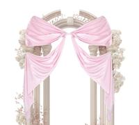 Décoration D'arc Géant - Décor D'arc De Mariage 118X29 Pouces, Rubans De Satin Géants, Pour Chambre À Thème, Anniversaire De Noël, Salle De Douche Nuptiale, Arc Mural, Accessoires De Décoration De Por