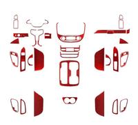 Décoration D'autocollant Voiture Autocollants Décoratifs Rouges Interrupteur Lève-vitre En Fiber Carbone Couverture D'habillage Pour GMC Pour Canyon 2015-2022(Rouge)