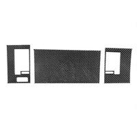 Décoration D'autocollant Voiture Pour Dodge Pour Durango 2004-2007 Fibre Carbone Copilote Tableau Bord Climatisation Panneau Sortie Ensemble Intérieur Autocollant(Black 3)
