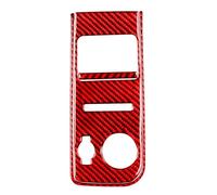 Décoration D'autocollant Voiture Pour GMC Pour Sierra 1500 2014-2018 Couverture Panneau Commande D'éclairage En Fiber Carbone Accessoires Autocollant Décoratif(Red A)