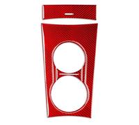 Décoration D'autocollant Voiture Pour Mercedes Pour Benz Classe M W164 2005-2011 Porte-gobelet Panneau Boîte Rangement Ensemble Revêtement D'habillage Autocollant(Red 4)