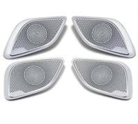 Décoration D'autocollant Voiture Pour Mercedes Pour Benz Pour EQE V295 Couverture Décoration Haut-parleur Porte Voiture Autocollant Accessoires Intérieurs(Door-Silver)